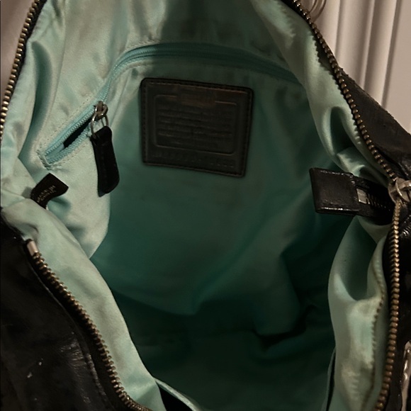 Coach Black Leather Shoulder Bag - Picture 11 of 16